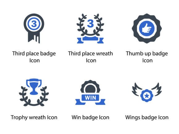 Awards Icon Set 8: A Reliable Graphic Design Asset for Creative Sellers