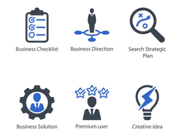 Business Office Icon Set 13: A Professional Graphic Design Asset for Digital Sellers