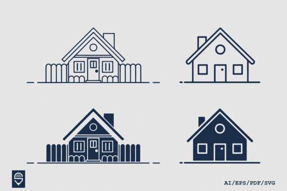 Cozy House Icon Set Minimal Bold Home Review