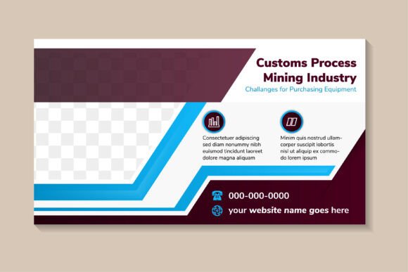 Customs Process Horizontal Banner: A Versatile Graphic for Social Media Templates