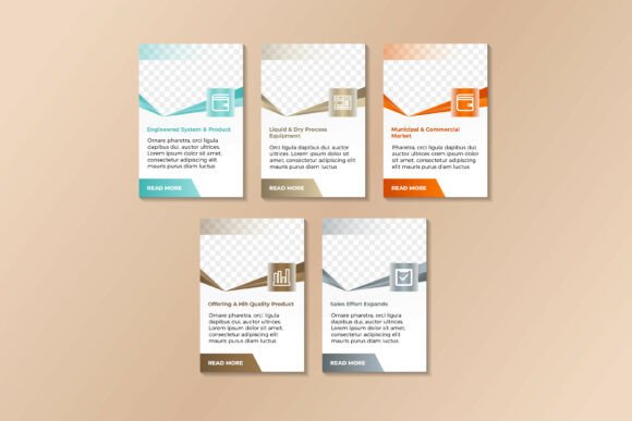 Geometric Rectangle Text Boxt: A Modern Graphic Design Asset for Infographics