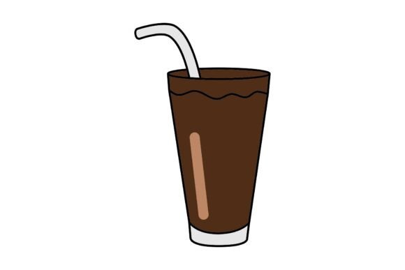 Ice Coffee: A Versatile Illustration for Modern Graphic Design Projects