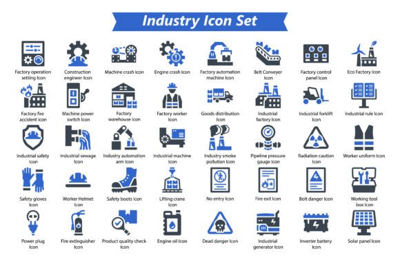Industry Icon Set: A Design Asset for Modern Branding and Marketing