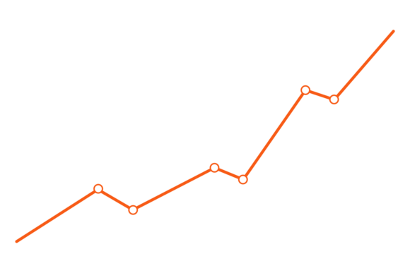 Line Chart Color Icon: A Versatile Graphic for Illustrations and Graphics