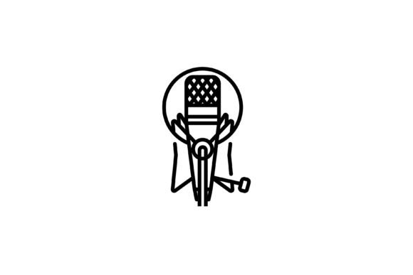Mic Recorder Icon: A Modern Graphic Design Asset for Local Business Branding