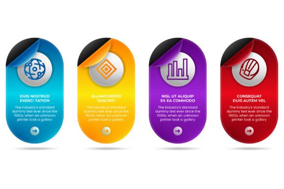 Peeling Sticker Infographic: A Unique Graphic Design Asset for Local Business Branding