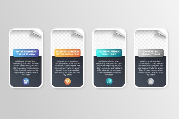 Sticker Infographic Rectangle Vertical: A Practical Graphic Design Asset for Handmade Creations