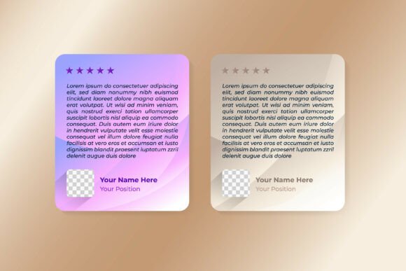Testimonial Text Box Element for Graphics and Handmade Business Projects