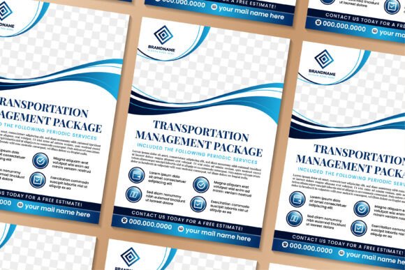 Transportation Management Vertical Flyer – A Versatile Graphic for Modern Designers